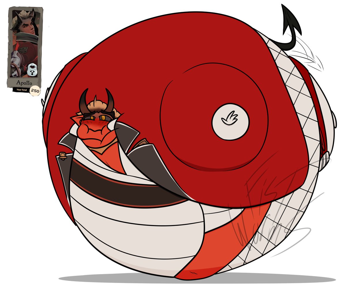 commission for my friend <a href="/bio1092/">bio109</a> of Apollo being pumped with air for every vote. Sadly, he's still getting in last but 250 pumps is quite a lot