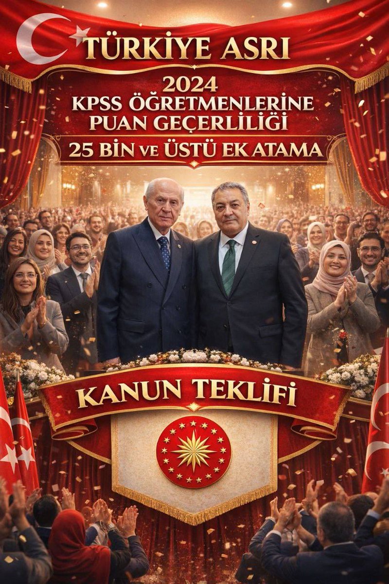 2024 KPSS puanlarıyla bekleyen bizler için sunacağınız her yasa teklifi bir umut ışığıdır. Devletimizin bütçe planlamasında gençlere yer açılmalı. 2024 KPSS 25 bin ek atama haberiyle adaletin yerini bulmasını talep ediyoruz. Sesimizi duyun!

<a href="/MehmetFendogluu/">MEHMET FENDOĞLU 🇹🇷</a>