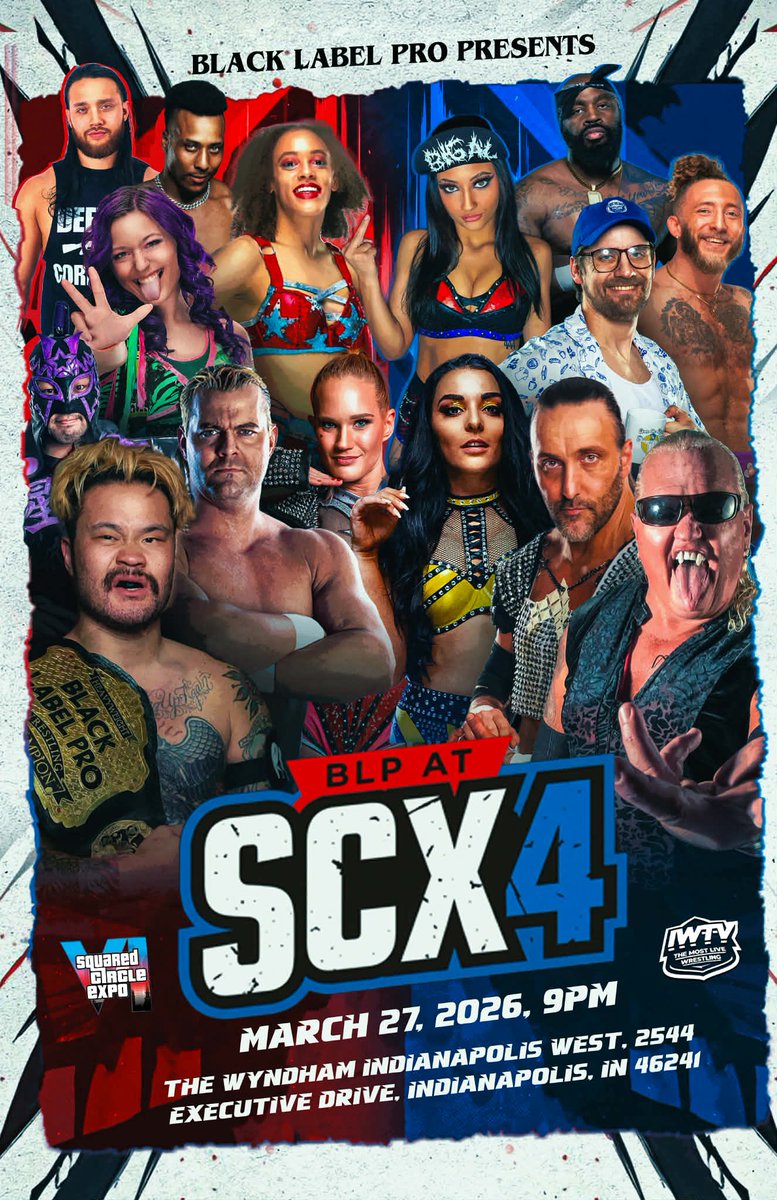 **BLP at SCX 4**

Already scheduled;
<a href="/BillieStarkz/">BIG Billie Starkz • ビリー・スタークス</a> vs <a href="/Armstrong18Rach/">Rachel Armstrong</a> 
<a href="/Shazza_McKenzie/">Shazza McKenzie / シャザ マッケンジー</a> vs <a href="/DeonnaPurrazzo/">The Virtuosa</a>
<a href="/Laestrella1215/">La estrella ラ・エストレージャ🇯🇵</a> vs <a href="/corekidjavi/">Javi</a> 

Plus meet &amp; greets both days of <a href="/SquarCircleExpo/">SquaredCircleExpo</a>!

March 27th. Indianapolis, IN.
9 PM
Tickets: BLPSCX.com