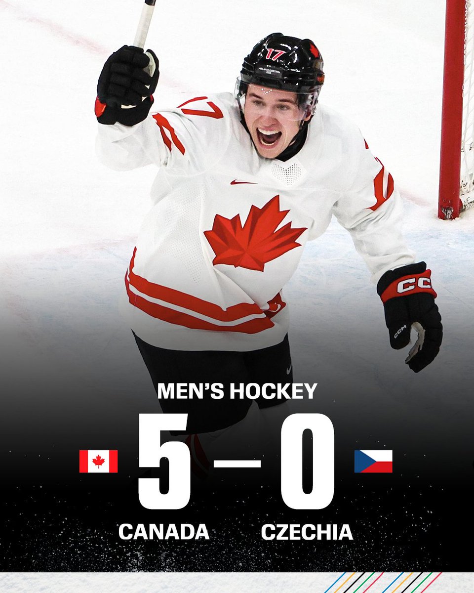 Canada shuts out Czechia for its first win in Milan 🇨🇦