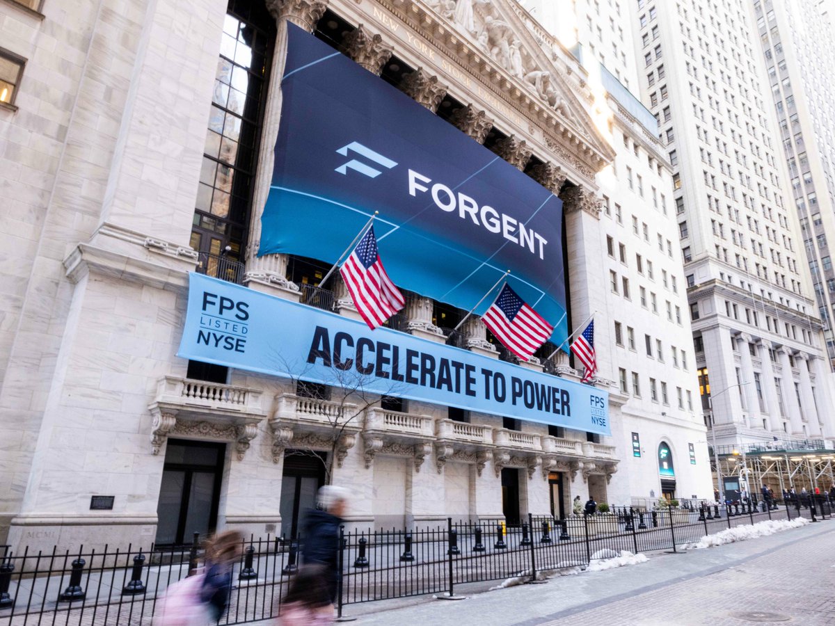 NYSE's tweet photo. Powering Forgent Power Solutions, Inc. into the public markets 🙌 $FPS

Congratulations to Gary Niederpruem, and the entire team at Forgent Power Solutions, Inc. on an electric IPO celebration. https://t.co/9Sn8RBphrx