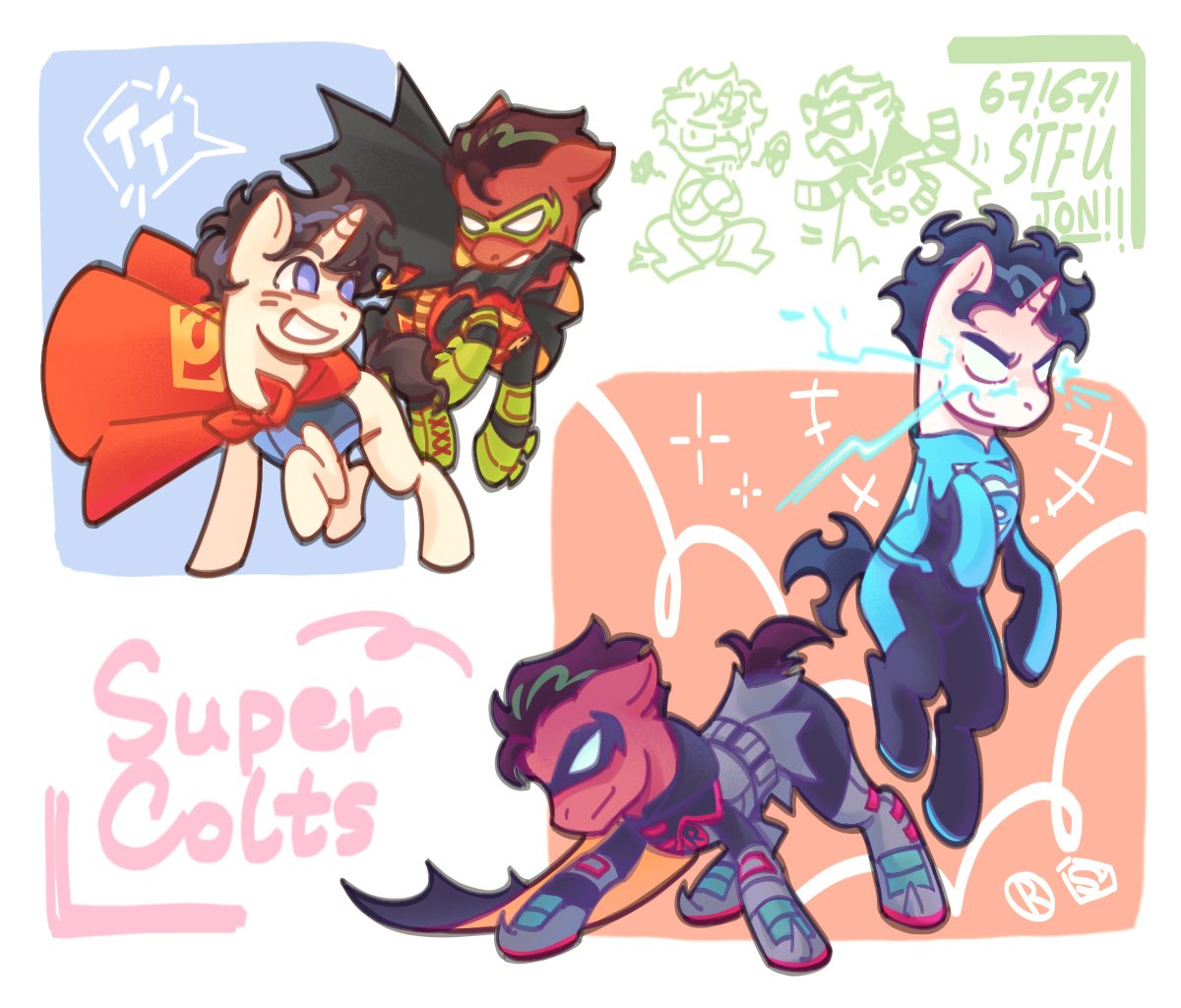 PinkieshyTastic's tweet photo. And together we are… the SuperColts! (1/2) 
#supersons #jonkent #damianwayne https://t.co/cjsuBFvWyy