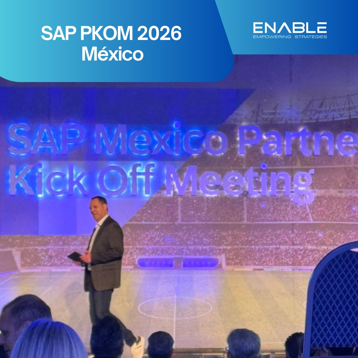 enable_global's tweet photo. Concluye la primera parte de #SAPPKOM México.🚀
Cambios organizacionales, estrategia 2025–2026 y nuevas propuestas de adopción rápida de #GrowWithSAP marcan el rumbo del ecosistema SAP.

Listos para lo que viene. 👀
#TransformaciónDigital https://t.co/2pFpmhiClF
