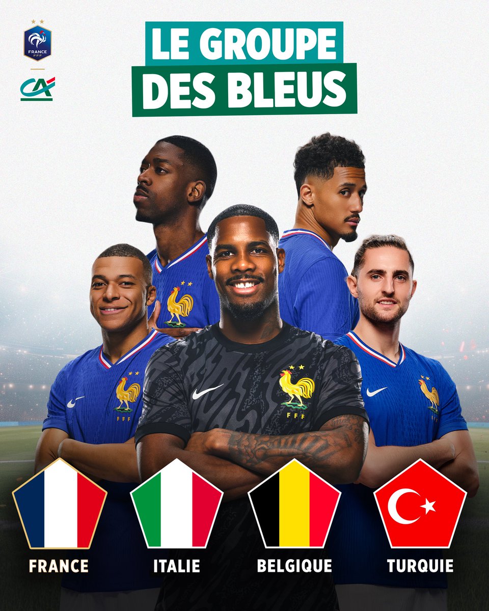 tousuncotefoot's tweet photo. 🔴 OFFICIEL ! Le groupe de l’Equipe de France !
#Cotefoot https://t.co/Mfo3XeposJ