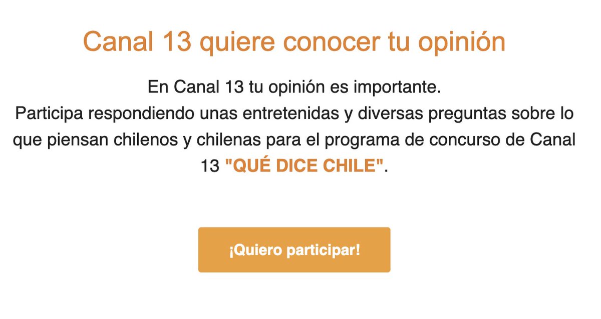 Carlositosh's tweet photo. @rubionatural y Viviana Paulina. Rájense con premios para quienes respondemos las encuestas de #QueDiceChile @canal13 https://t.co/ZfVNoHoVUl