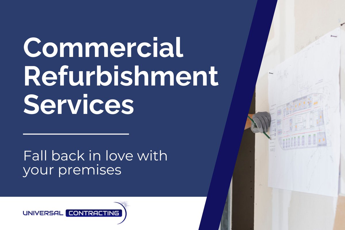 universalcontr4's tweet photo. Have you fallen out of love with your premises? 

Bring the spark back this February with our commercial refurbishment services.
https://t.co/Phee8HVAoJ https://t.co/EllicGaKXI