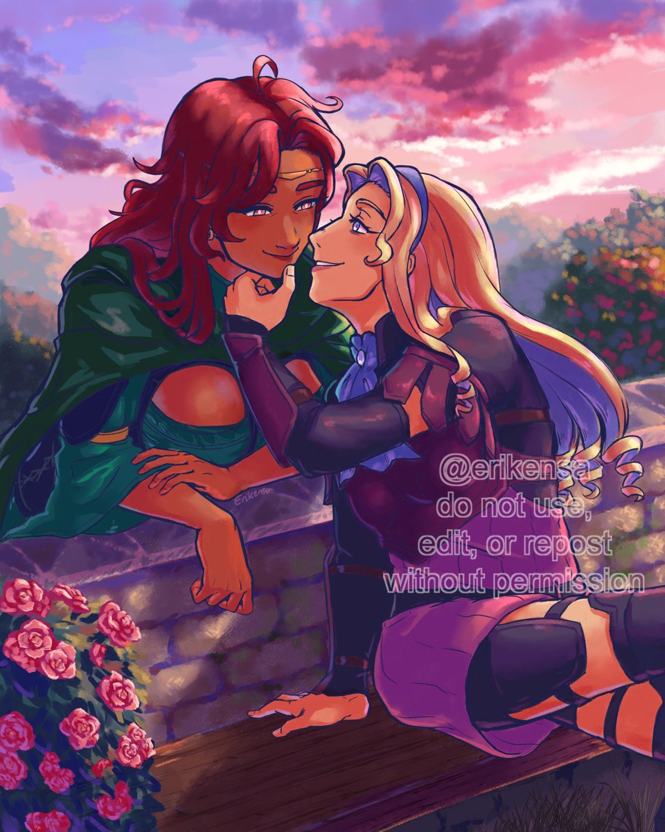 erikensa's tweet photo. Hapi and Constance🌹🌹 from #FE3H 
#FireEmblem https://t.co/KKmOLSHIE6