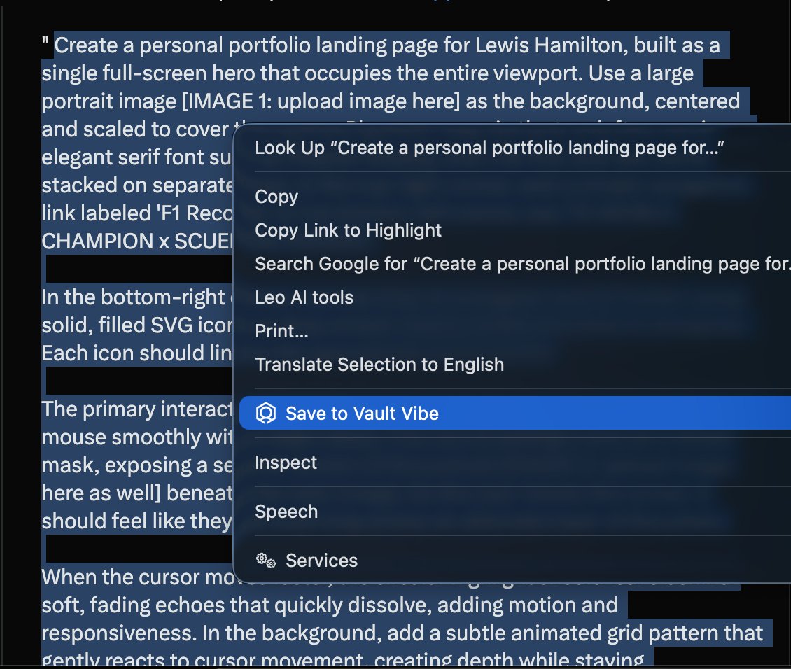 jownnnn's tweet photo. @alex_prompter Want an easier way to save prompts? Try
https://t.co/MswlD0CW6y — a tool for vibe coders who want to store prompts and reuse them anytime.

What makes it useful is the browser extension. Just right-click any prompt and save it straight to your workspace in seconds. https://t.co/lLMTsf9vmv