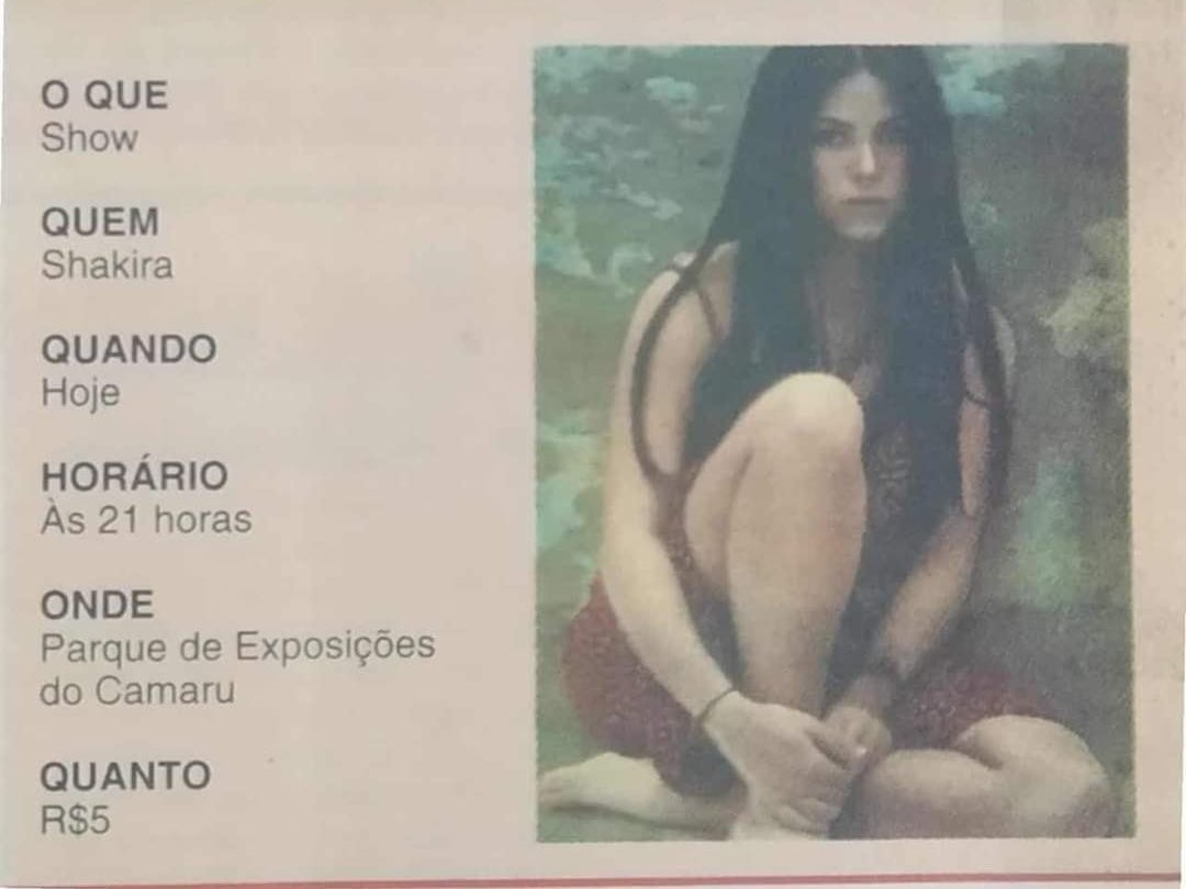 oxeteus's tweet photo. queria que o anúncio do show da shakira no rio fosse assim https://t.co/MbkAn3tXB2