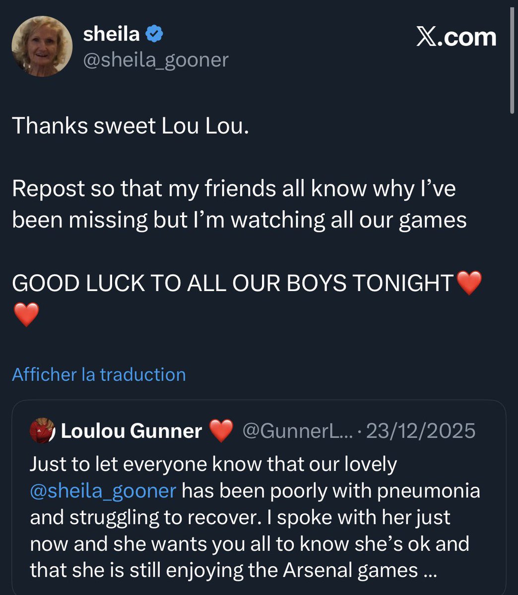 Heartbroken… life is too short… RIP Sheila and Loulou 💔 The Arsenal will win the league for you 🙏😢