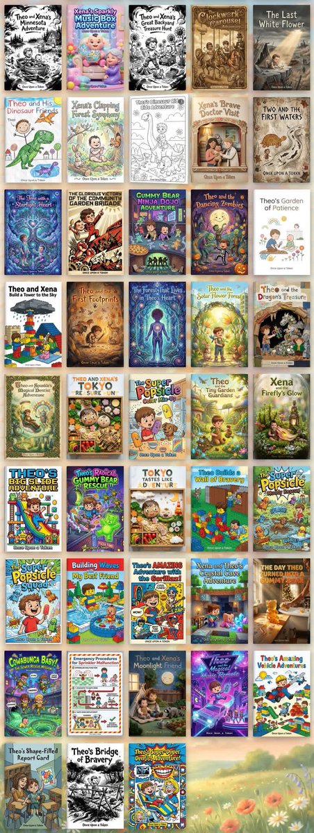 Made a storybook generator (uponatoken.com), now we create &amp; read 4-5 stories every night. Sends stories to Kindle, and cover art to 🖼️. Try it!