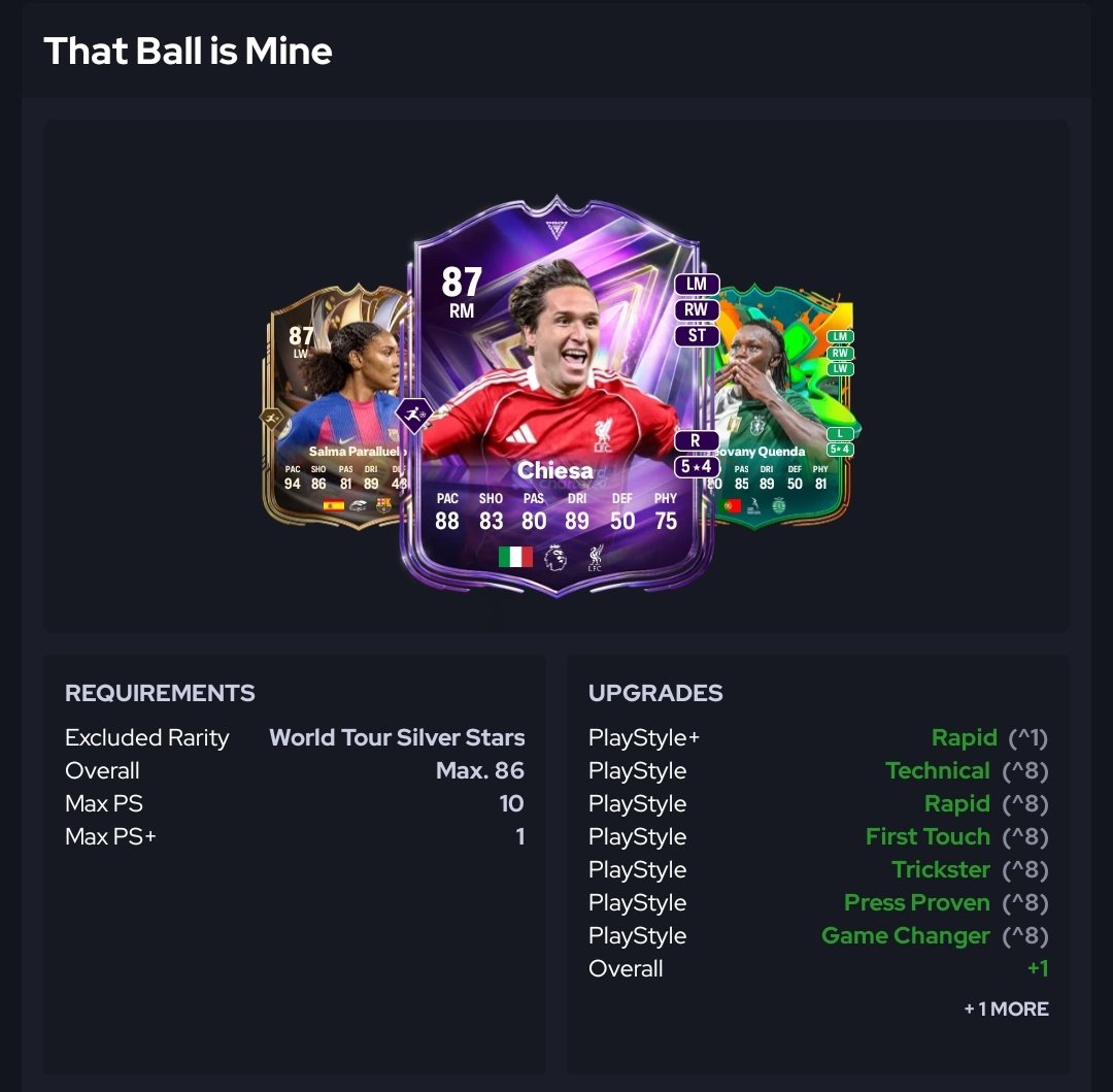 🩷 ¡CONTENIDO 12 DE FEBRERO DE 2026! 🏹

GENERAL:
📰 Nuevos héroes disponibles mañana ✅

SBC:
🧩Corley (2x83*)
🧩Olise POTM (87 2x86* 85* 84)
🧩14x83+ (84*)
🧩Marquesinas

* = IF

OBJETIVOS:
🎯Semanales

EVOLUTION:
🧬 The Ball is mine

#EAFC26 #EAFC #FIFA26 #FC26

👉🏻 <a href="/Adrian28CA/">Adrian28CA ⚽️</a>