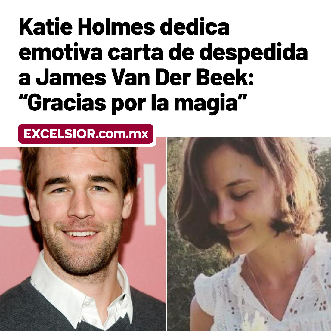 Excelsior's tweet image. La actriz Katie Holmes compartió en Instagram una emotiva carta para su amigo y coprotagonista de Dawson’s Creek James Van Der Beek, quien falleció a los 48 años tras luchar contra el cáncer. 
#carta #actriz #Cancer 

excelsior.com.mx/espectaculos/k…
