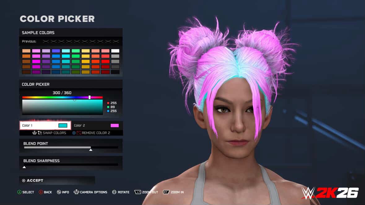 #WWE2K26 : First Look At Two Tone Hairstyles Feature 👀🔥