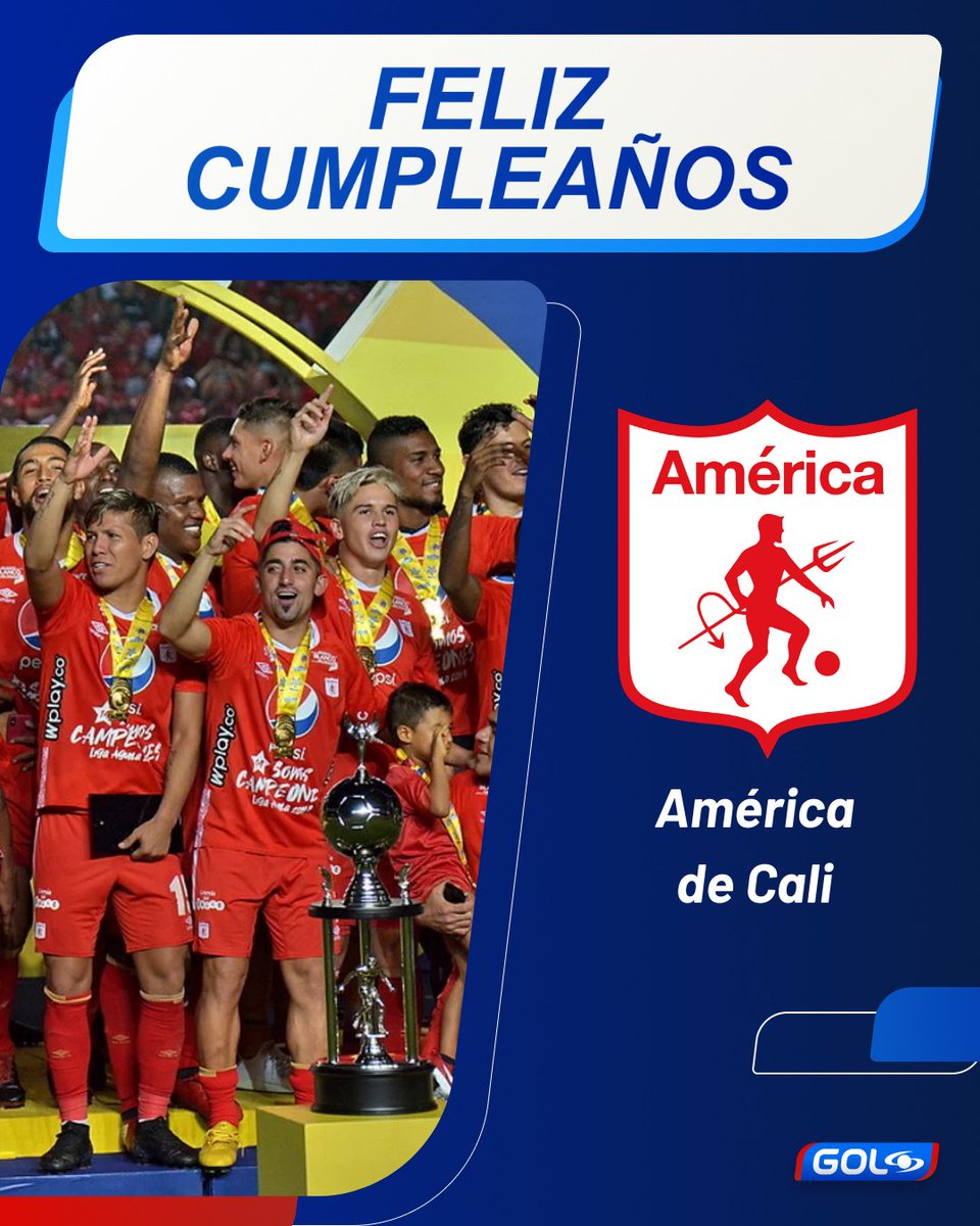 ¡🔴✨ 99 AÑOS DE HISTORIA, PASIÓN Y GRANDEZA ✨🔴

América de Cali celebra 99 años siendo sinónimo de gloria 🏆, resistencia 💪 y amor incondicional ❤️. Son décadas de noches inolvidables, títulos que marcaron generaciones 🥇 y una hinchada que jamás dejó de creer, incluso en los