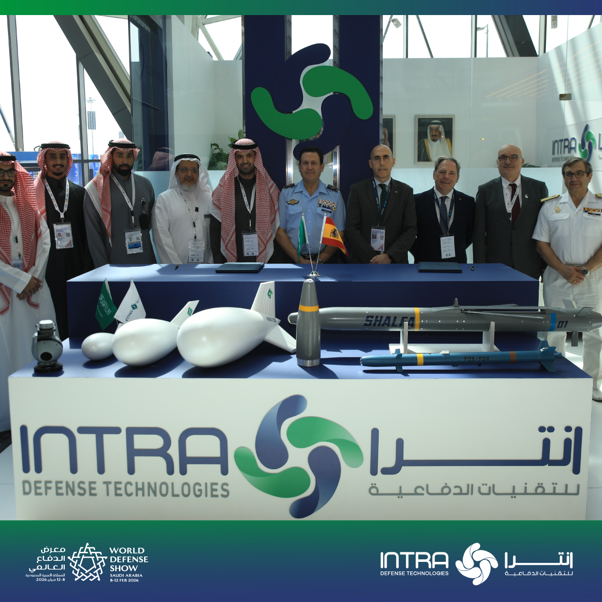 Intra_sa's tweet photo. وقّعت شركة #انترا للتقنيات الدفاعية اتفاقية تعاون مع شركة #Aertec لاستكشاف فرص العمل المشترك في أنظمة الصواريخ بالسعودية ومنطقة الخليج.
#INTRA #WDS2026 #GAMI #مستقبل_التكامل_الدفاعي https://t.co/nxP7N5u3LH