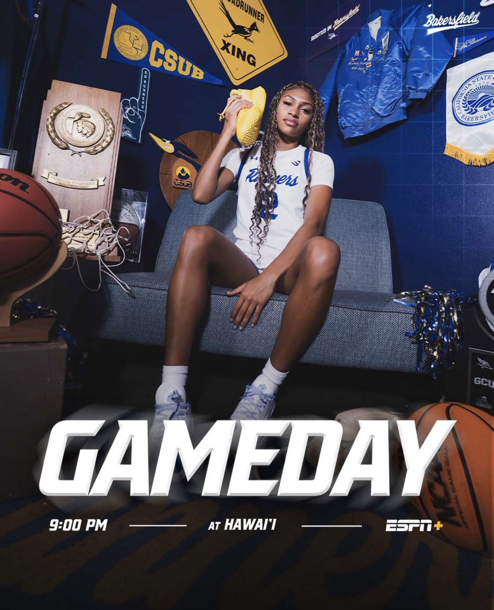 On island time 

📍Honolulu
🆚Hawai’i
⏰9:00 PM (PST)
📊GoRunners.com/Live

#WorkToWin | #RunnersOnTheRise