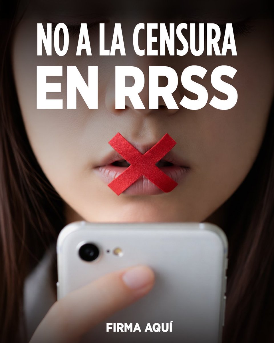 Si quieres que Pedro Sánchez saque sus sucias manos de nuestras redes sociales…

¡Únete a nuestra ofensiva legal contra la censura y el control ideológico!

FIRMA AQUÍ: accion.voxespana.es/censuraredesso…
