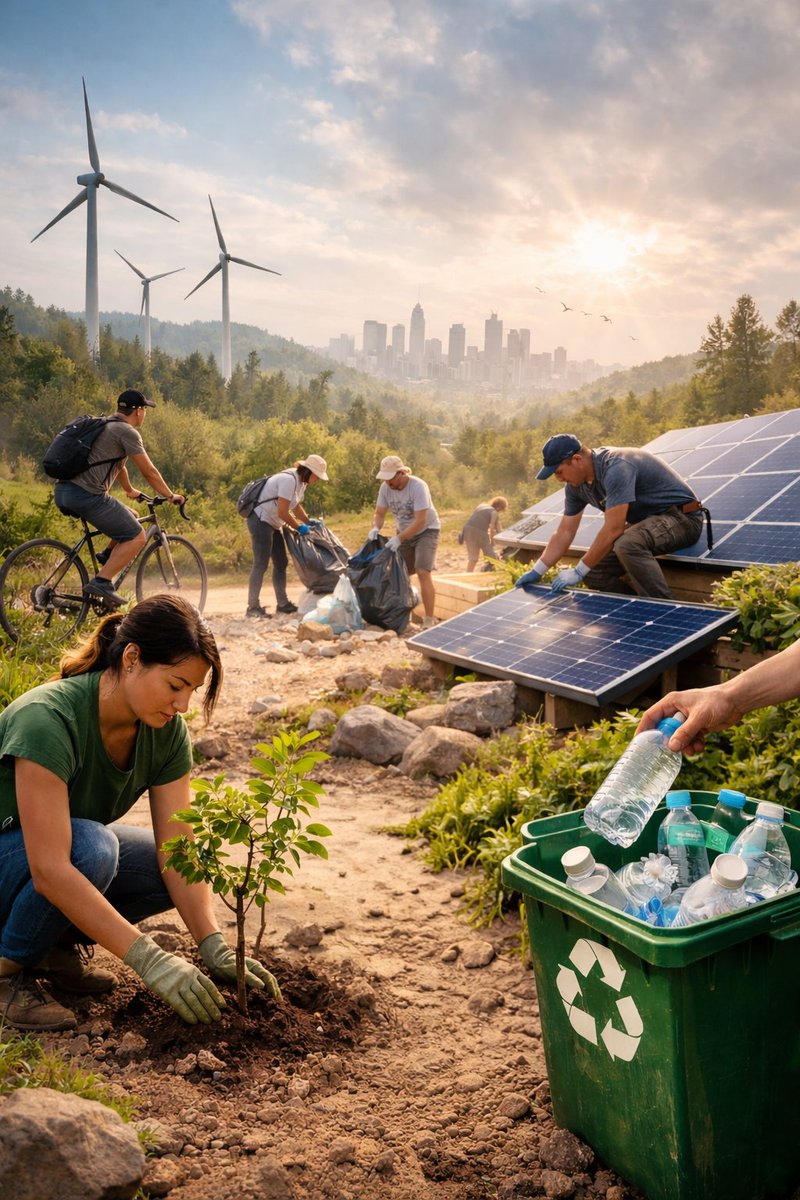 ♻️ If you took even one climate action today, you proved citizenship of Earth is not a title—it’s a responsibility 🌱

👣 Small steps by millions = planetary change. 💚

#ClimateAction