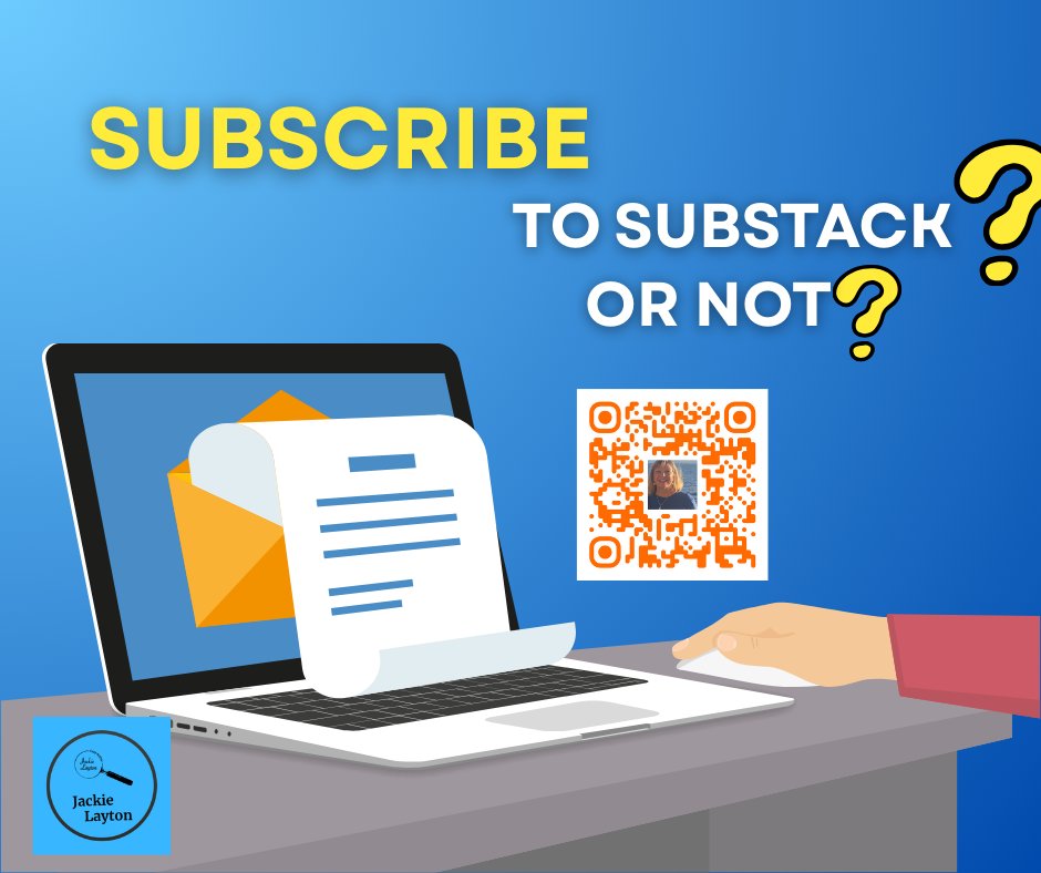 Who's considering Substack? #substack jackielaytonauthor.substack.com/p/why-substack…