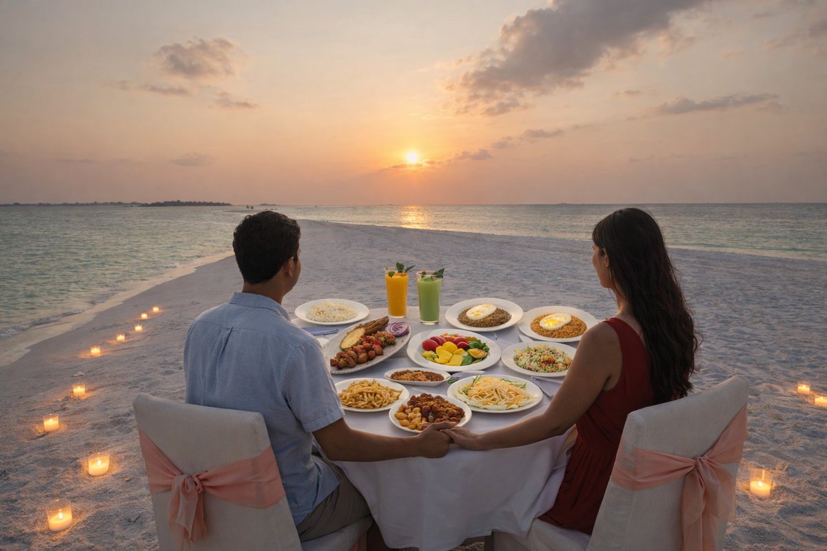 AasnaInn's tweet photo. PRIVATE SUNSET BEACH DINNER – THULUSDHOO 

Surprise your partner with a candlelight dinner on the beach at Aasna Inn

#AasnaInn #SunsetBeachDinner #MaldivesRomance #BookNow #VisitMaldives #CoupleTravel https://t.co/kRVoQQChSh