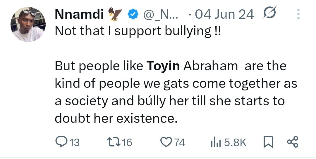 Na now you no know who be Toyin again?