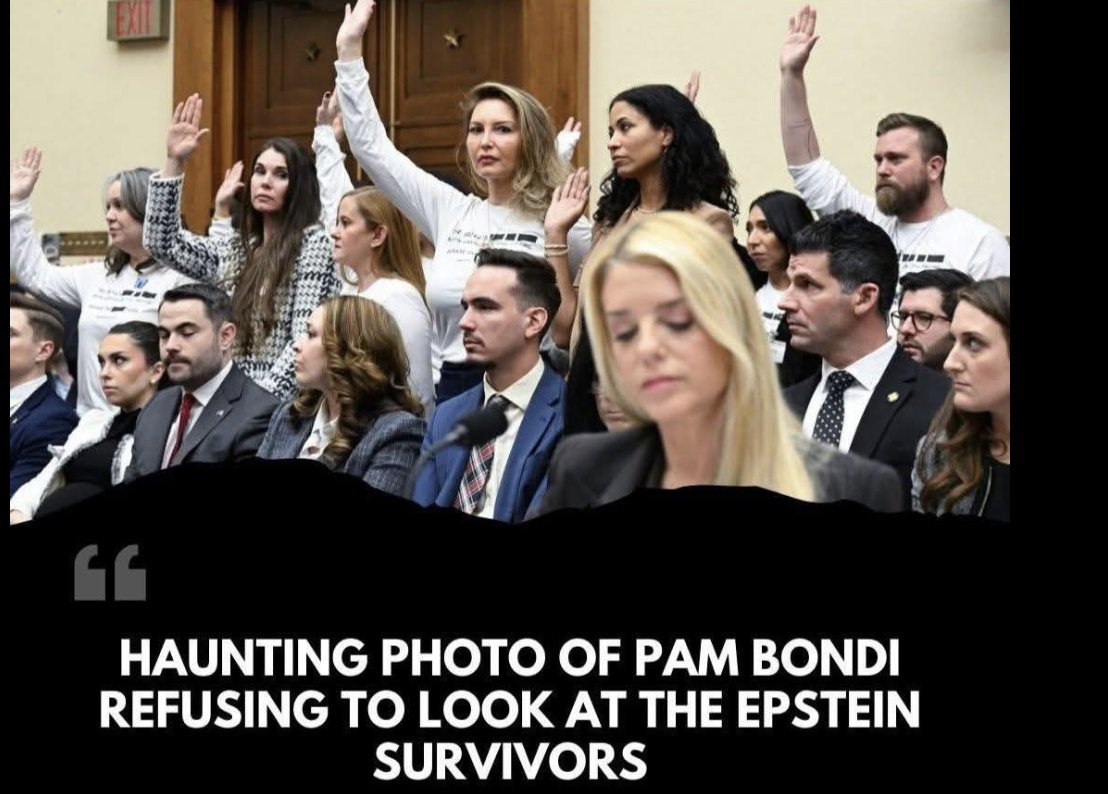 JimPSP's tweet image. Pam Bondi is a coward...and the whole world saw her yesterday--covering up for and lying about the largest pedophile ring in history....She will rot for this one day.