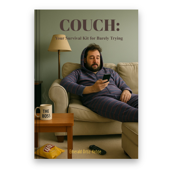 Not every day is a #grind.
Some days, the win is just getting off the #couch.

“Couch: Your Survival Kit for Barely Trying” is now live on Amazon.

For the burnt out.
For the rebuilding.
For the surviving.

To get a copy. Link below 👇
a.co/d/0hprGcm7

#NewBook #SelfHelp
