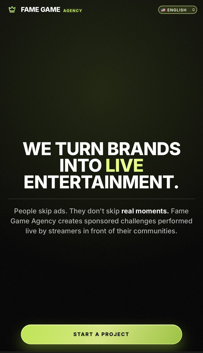 fame-game.com/agency
Available worldwide