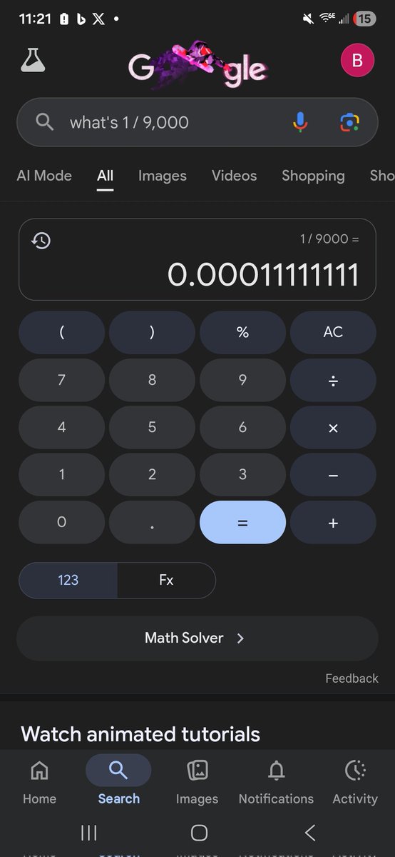 tybehappy's tweet image. That's me 1 employee out of 9k see math is fun!