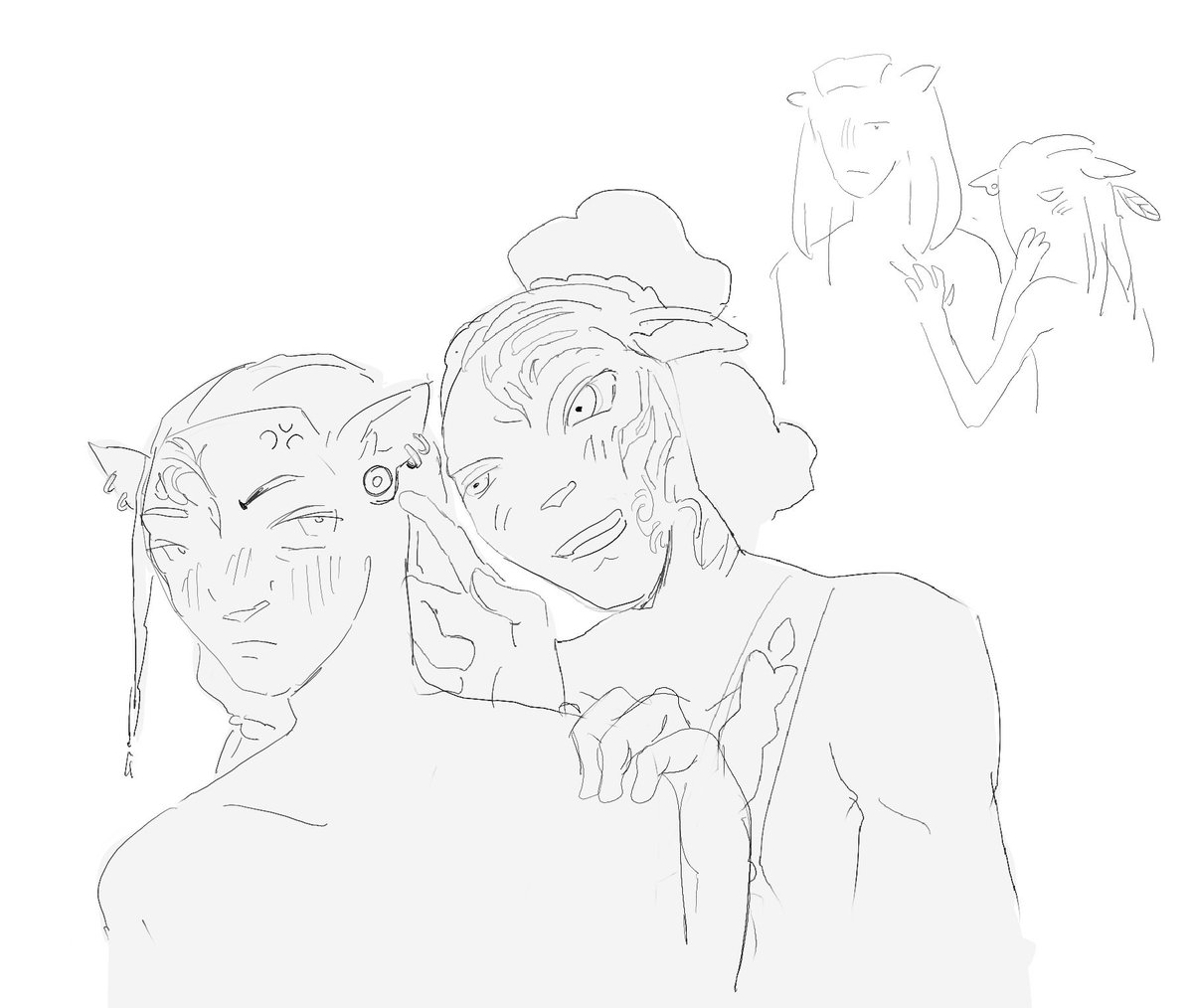 kjoooooji's tweet image. #aonoak let’s pierce our ears like mama