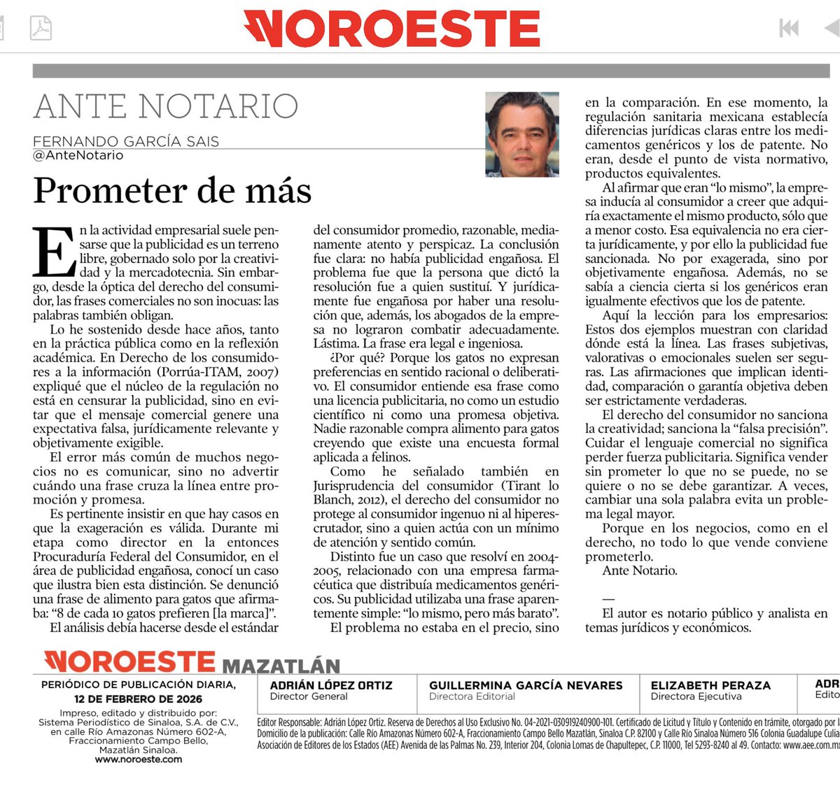 En publicidad y en el derecho, las palabras no son inocentes.

Prometer de + puede parecer una estrategia, veces cruza una línea jurídica que tiene consecuencias reales.

Aquí reflexiono sobre esa frontera: exageración permitida y publicidad objetivamente engañosa. #AnteNotario
