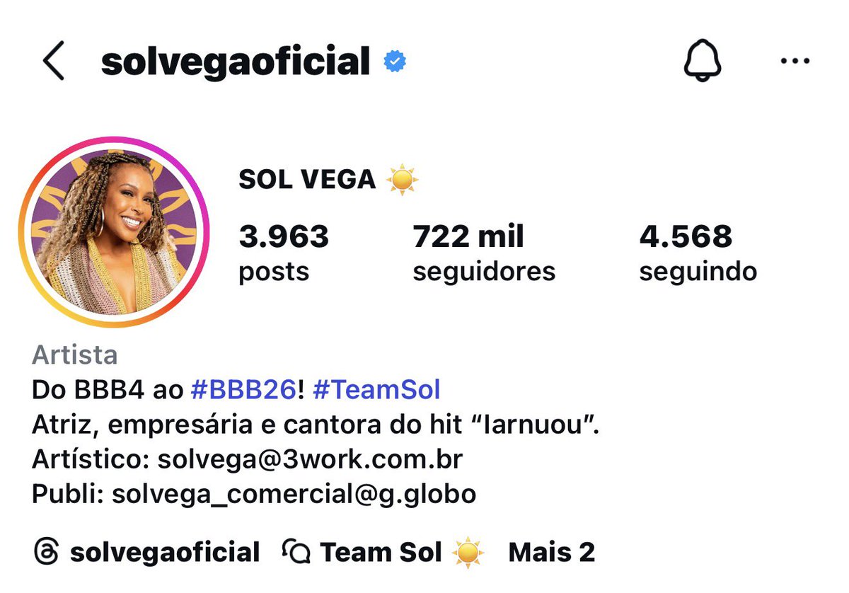 NicacioFred's tweet image. SIGAM A SOL! Vamos fazer a Sol chegar a 1 milhão no instagram até domingo.