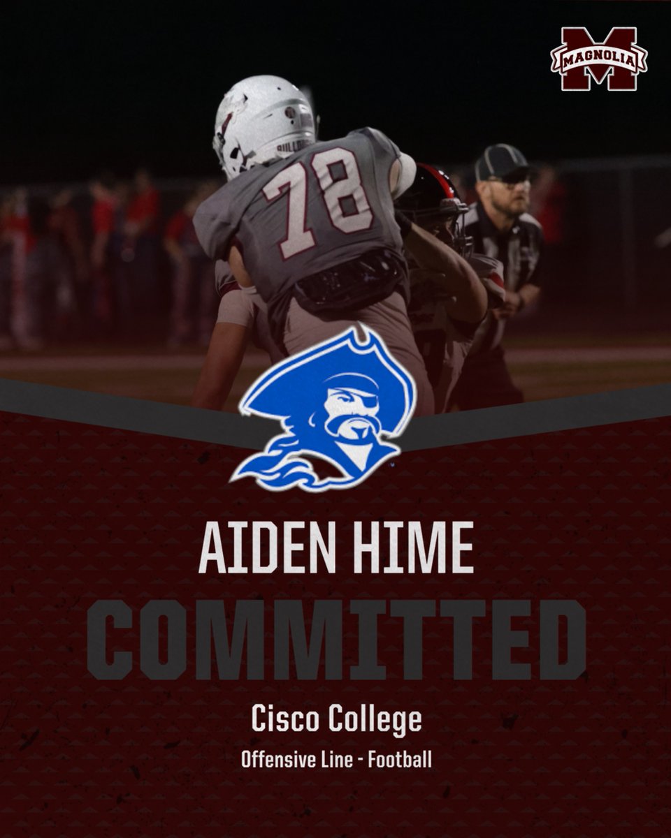 DogFootball's tweet image. Congrats to Aiden and Carson on their commitments to play football at the next level.  Go be great!  We are proud of you!  #BeABulldog @MagISDAthletics @MagnoliaHighTX