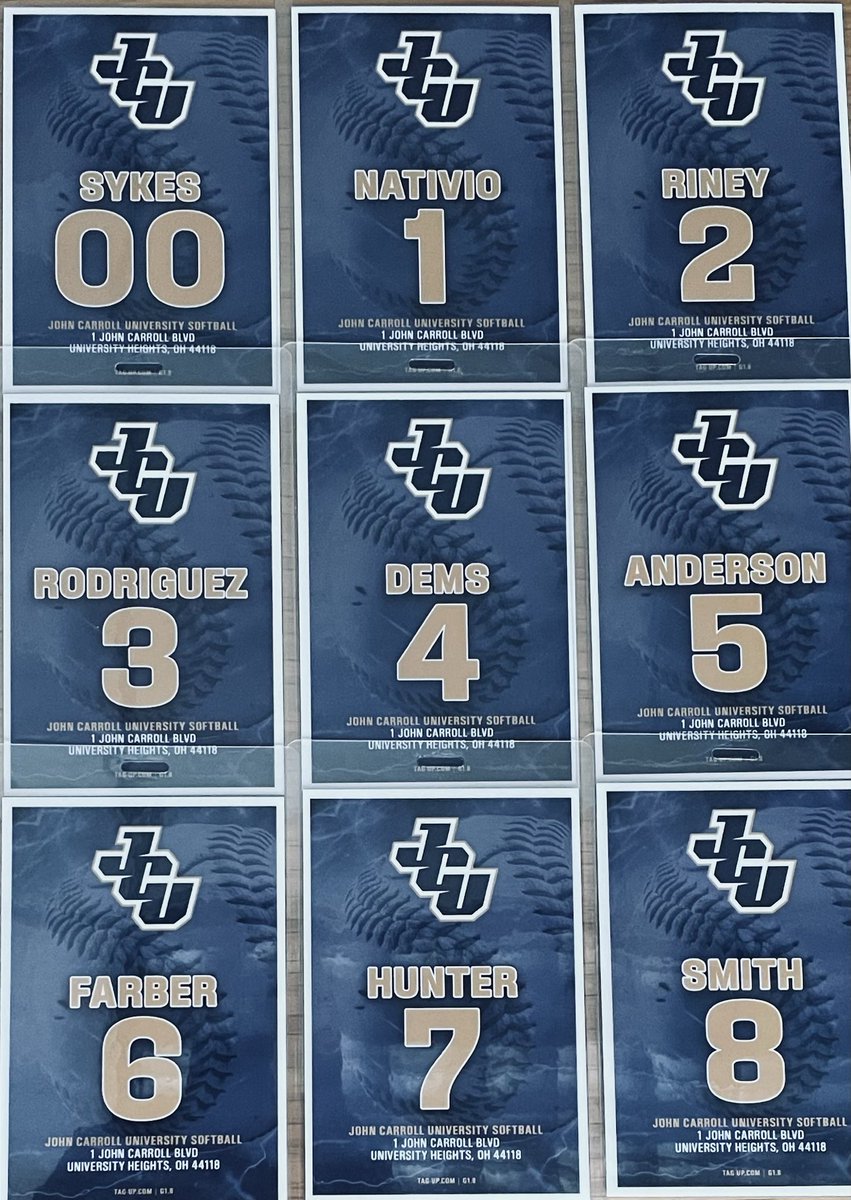 CoachScibelli's tweet photo. Bag tags have arrived. You know what that means… 

FLORIDA is two weeks away!! https://t.co/X81uozTueY
