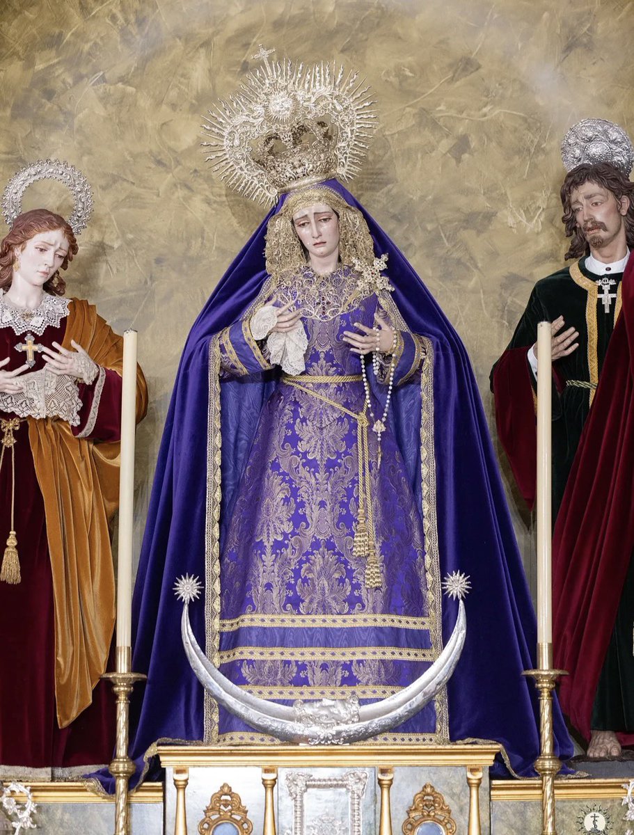 info_cofrade's tweet photo. 🟣 Nuestra Señora del Sol vestida para la inminente cuaresma. #HdaddelSol #SoldelPlantinar #ElSol26 
📸: @MartinC_96 https://t.co/89eVVhAZod