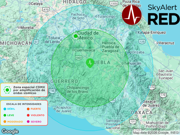 SkyAlertMx's tweet photo. #SismoFinalizado
  Intensidad 🟢“LEVE”🟢 en #Chiautla, Pue.
  Recibiste la notificación si estás dentro de los radios de alertamiento.
  Descarga #SkyAlert: https://t.co/utcJz1LFMg
  12:33:46 - 12/02/2026 https://t.co/ziTlUGDWem