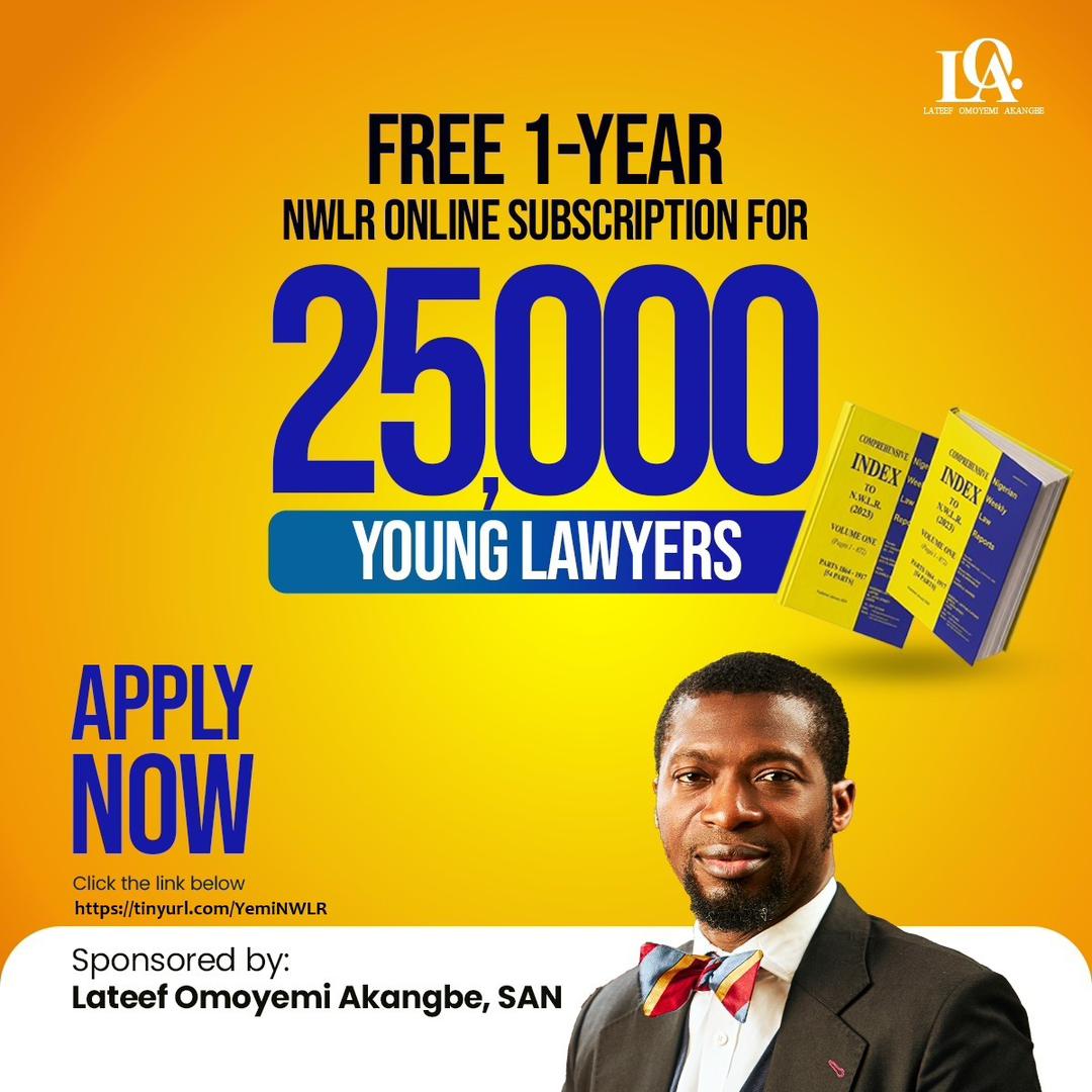 *NOTICE: BPF &amp; BRANCH DUES  RECEIPT UPLOAD REQUIREMENT REMOVED FROM NWLR REGISTRATION-
ATTENTION ALL ELIGIBLE YOUNG LAWYERS (0-7 YEARS POST-CALL)*

Following feedback from prospective participants regarding difficulties experienced with the NBA portal and challenges in obtaining