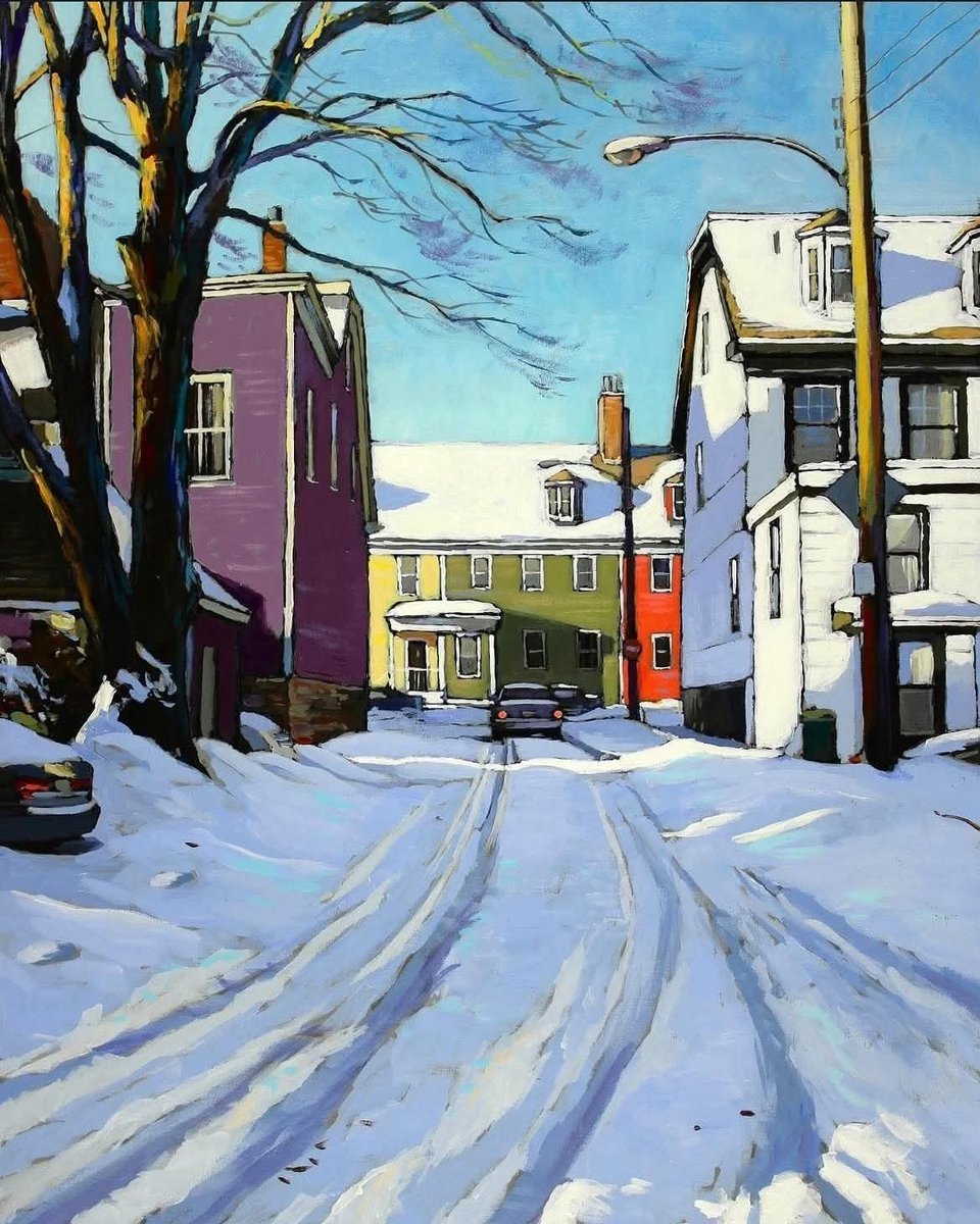 Mark Grantham

(Canadian painter, b. 1966)

The Snow, 2017

Acrylic on Wood Panel