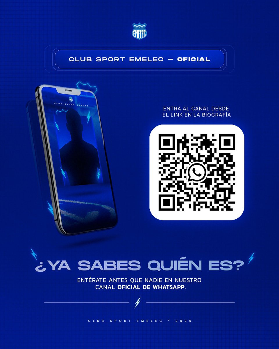 ¿Quieres saber quién es el nuevo refuerzo del Bombillo? 🔵⚡

Entérate primero en nuestro canal oficial de WhatsApp 📲

Únete aquí 👉 whatsapp.com/channel/0029Vb…

#DelBombilloSoy