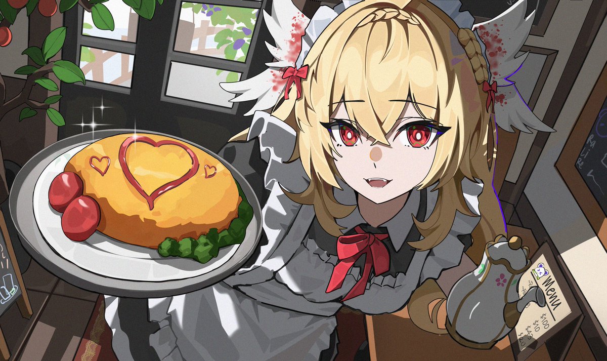 Your Brunch is served💖
One Angelic Omurice just for you! Do you like it? 🥺