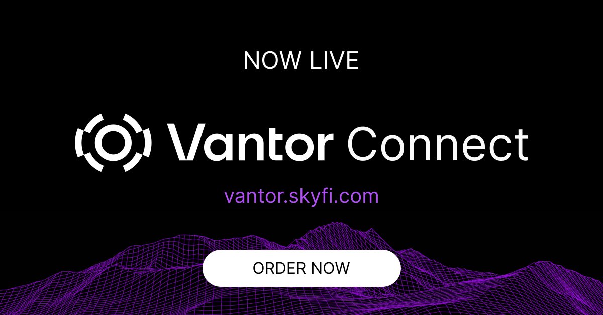 SkyfiApp's tweet photo. It's here 🛰️

Vantor Connect is now live. Built by SkyFi in partnership with @vantortech, this self-serve platform puts high-resolution satellite imagery at your fingertips with no subscriptions or minimum spend.

Featuring:
🔎30–50 cm resolution optical imagery
🌎Archive imagery and new tasking from Vantor's full constellation
🤝Transparent pay-as-you-go pricing

Sign up, define your area of interest, and order. 
It's that simple. 👉https://t.co/H7sJ7U2qgK