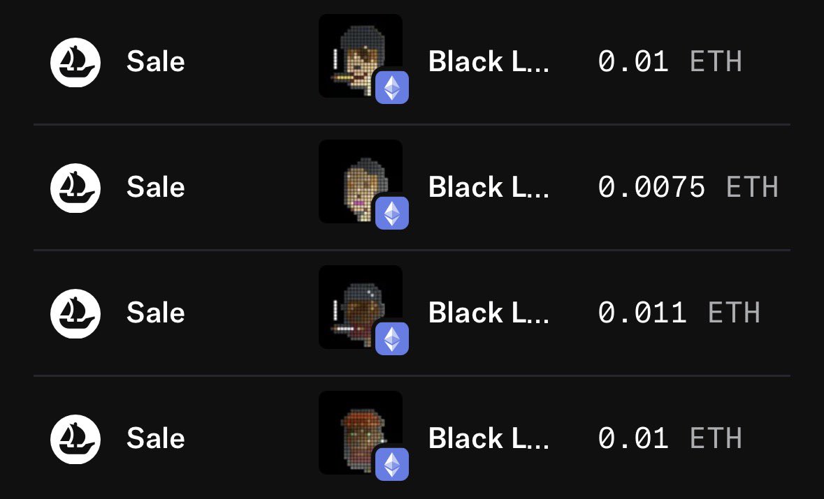 • free mint.

— rare sales:
• 0.0075E = $14+
• 0.010E = +19+
• 0.011E = $20+

the alpha? buy rares.