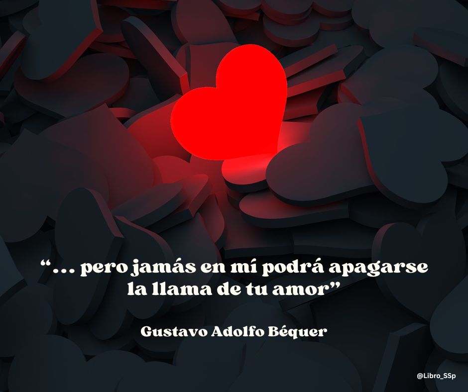 El #amor también se escribe con tinta y papel. Hoy celebramos con versos que han viajado por generaciones y siguen tocando corazones:
“¡Todo sucederá! Podrá la muerte
cubrirme con su fúnebre crespón;
pero jamás en mí podrá apagarse
la llama de tu amor.”
— Gustavo Adolfo Bécquer