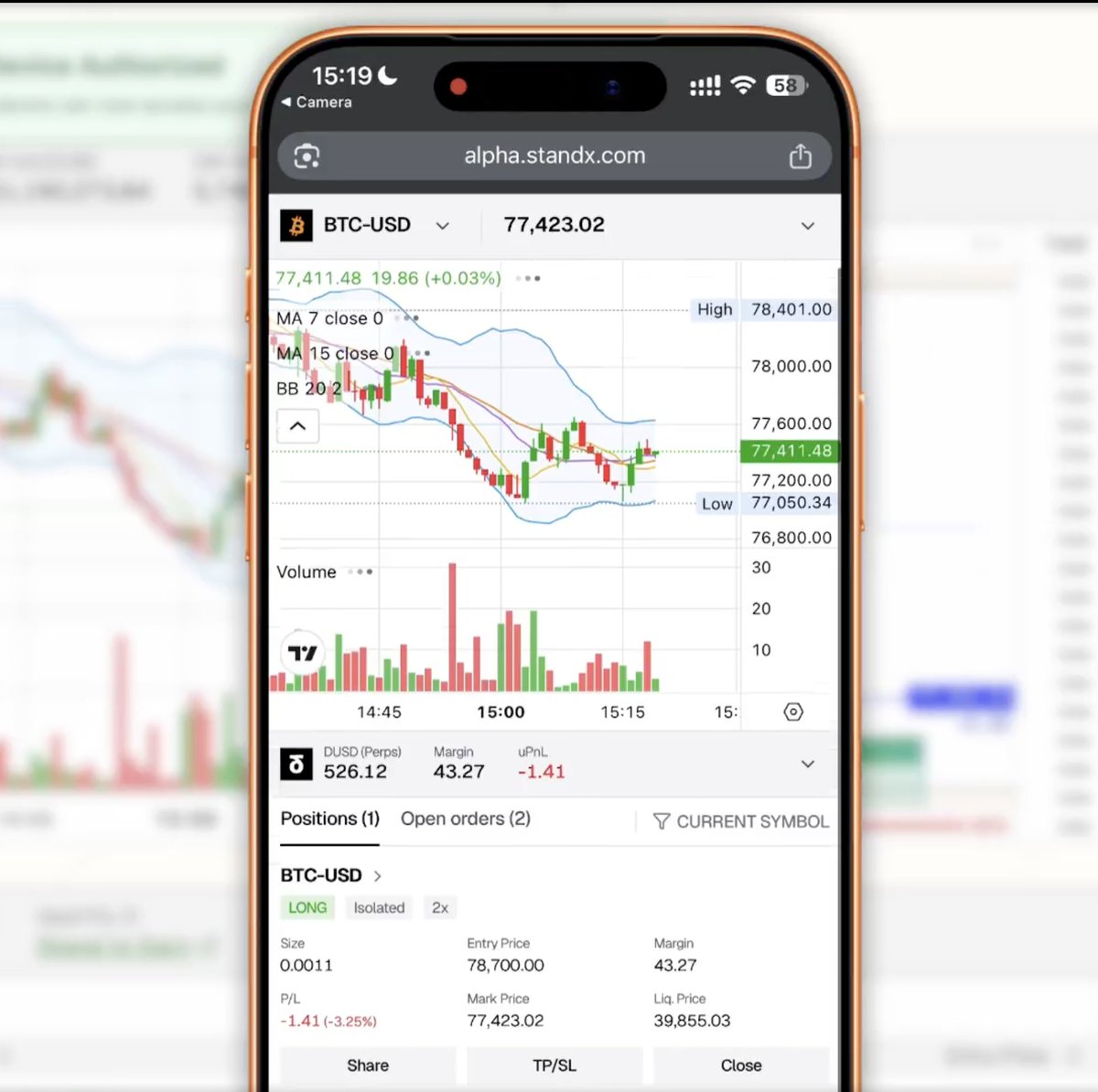 0xosyro's tweet photo. I've been keeping an eye on the latest StandX update. They're slowly making the product better.

Mobile Mode is now available. Scan a QR code on your computer and manage perps from your phone. It's simple, but it matters to active traders.

Maker Points @StandX_Official are running and Maker Uptime Month 1 rewards are locked, so liquidity incentives are real. They also added Loser Points, which give you 5 points for every $1 you lose. Smart retention mechanic, even if people don't see it.

The Striker Program Round 1 is over, and the winners of the Perps Master have been announced.

It feels like steady building, not noise.