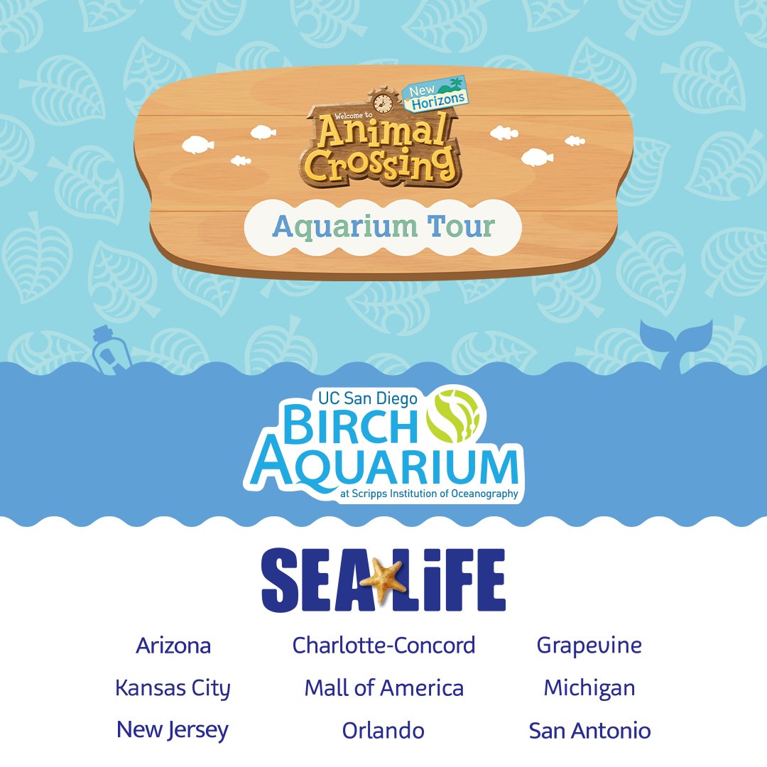 NintendoAmerica's tweet image. The aquarium experience inspired by the #AnimalCrossingNewHorizons game is returning to aquariums around the country, starting today! 

Learn more here: ninten.do/6015QPapW
