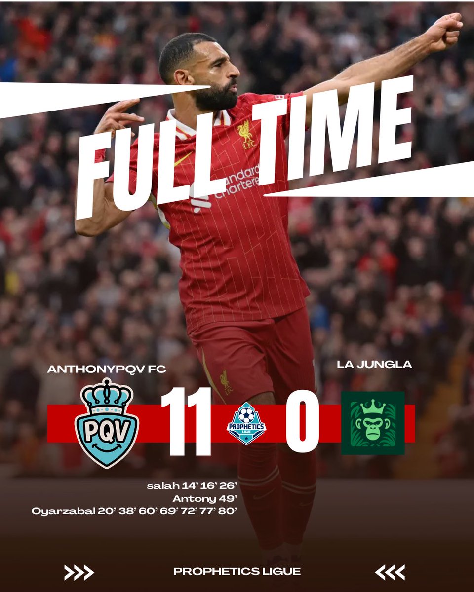 A pesar de los intentos de alargar el comienzo del partido los locales <a href="/AnthonypqvFC/">Anthonypqv FC</a> se hicieron con la tercera goleada de la liga ante los macacos verdes de <a href="/LJungla5973/">La jungla</a>