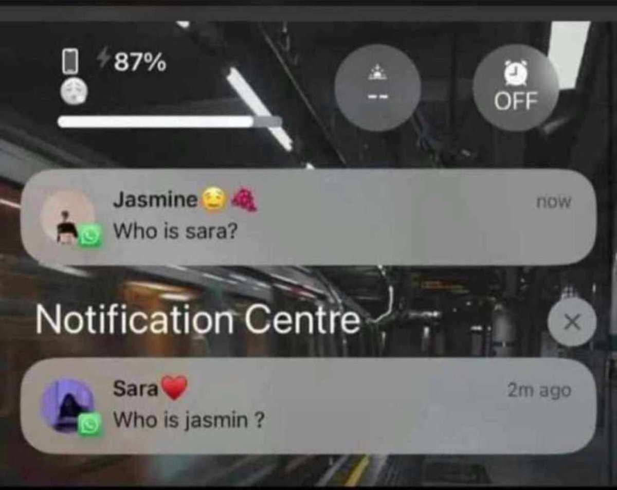 Notification na water for here 😂😂😂