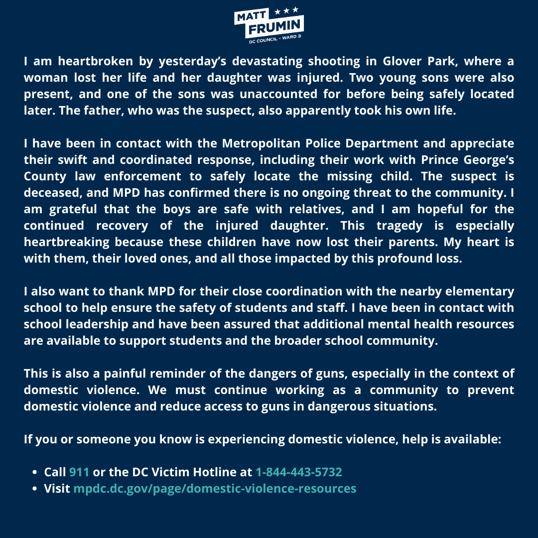 Councilmember Matt Frumin tweet media