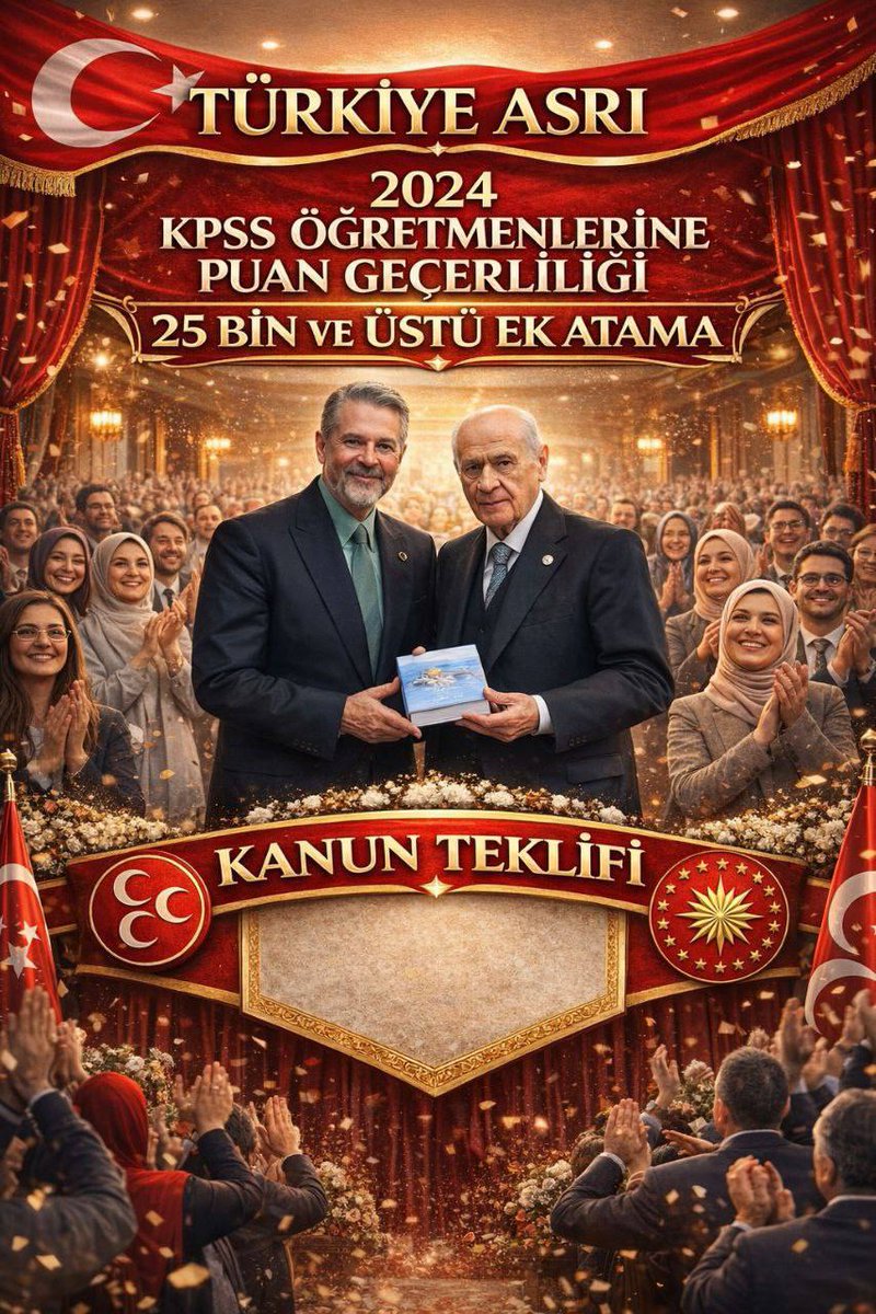 MHP’ye ve değerli vekillerimize 25 bin ek atama iradesi için teşekkür ederiz. 2024 KPSS puanlarımızın geçerlilik süresinin uzatılması en büyük beklentimizdir.

<a href="/LeventUysalNEV/">Levent Uysal</a>